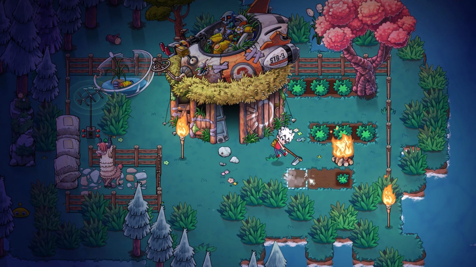 Wonderia-Screenshot der Erkundung einer Alien-Landschaft